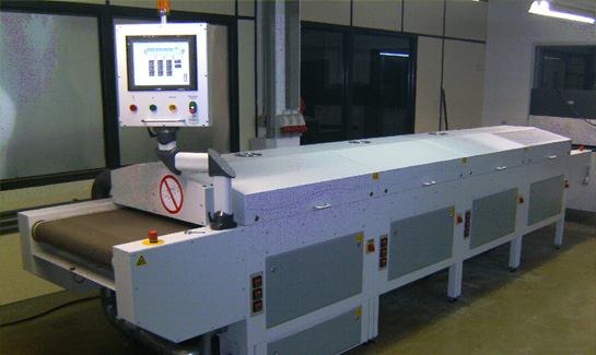 Drying of screen printing products after partial screen printing