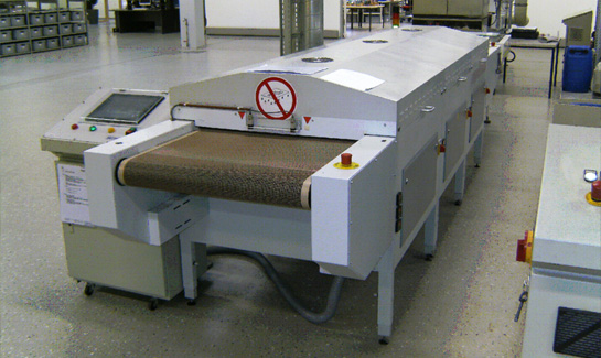 Drying of printed electronics and membran switches